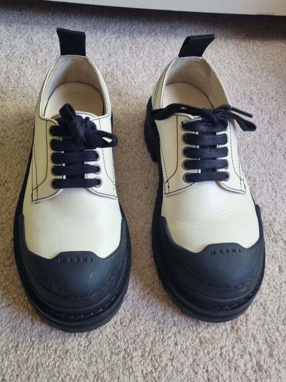 Marni Dada Army Leather Derbies 7US